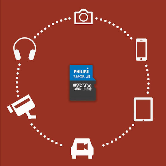 Philips Ultra Pro microSDXC 256GB U3 V30 UHS-I With Adapter
