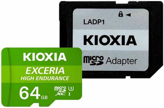 Kioxia Exceria High Endurance microSDHC 64GB U1 V30 A1 UHS-I 100MB/s