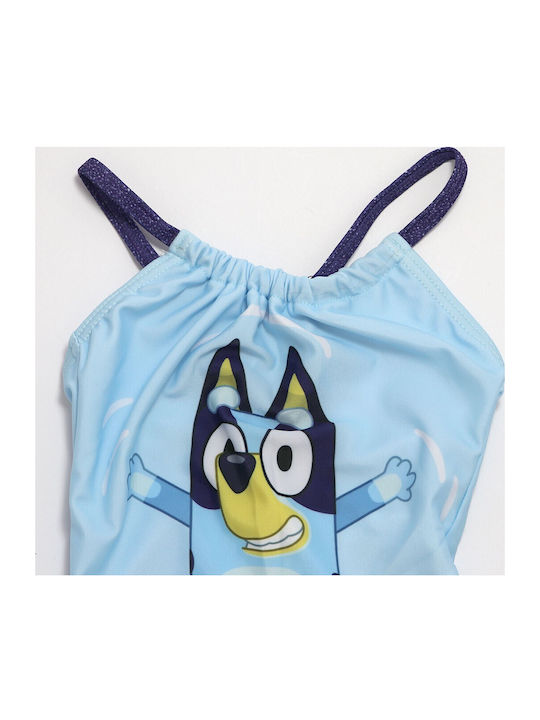 Bluey Παιδικό Μαγιό Ολόσωμο Γαλάζιο