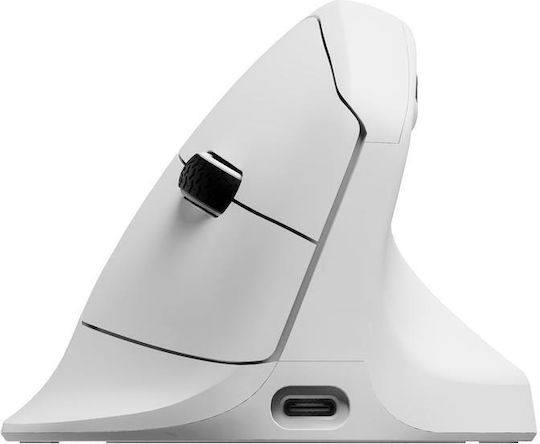 Keychron M5 M5-A24 Ασύρματο Εργονομικό Bluetooth Ποντίκι Λευκό