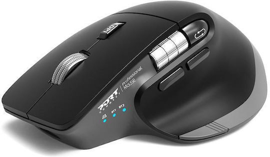 Port Designs Безжичен Ергономичен Bluetooth Мишка Черен