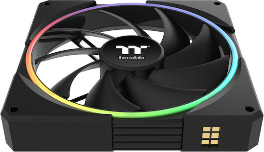 Thermaltake TS140 EX Case Fans 2000rpm 93.35cfm with RGB Colour Lighting and 6-Pin Connection Pack of 3