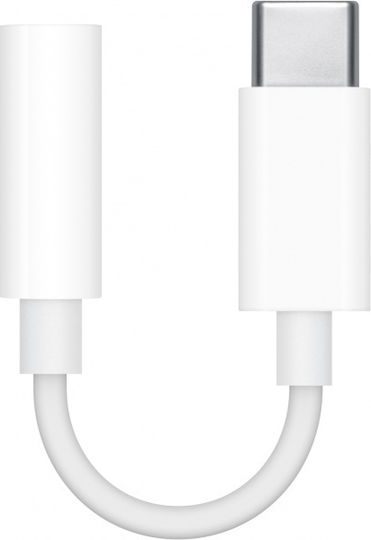 Apple USB-C / 3.5mm männlich zu USB-C / 3.5mm weiblich Weiß 1 Stück MU7E2AM/A
