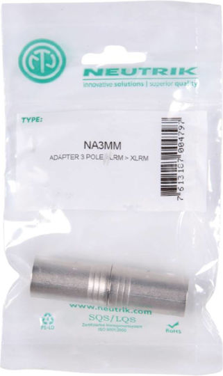 Neutrik NA3MM Konverter XLR männlich zu XLR männlich 1Stück