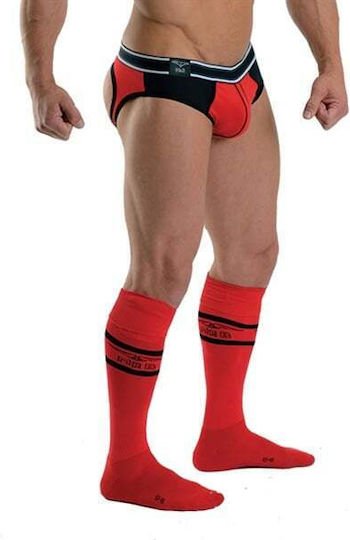 Mister B Urban Sexy Men's Red Socks