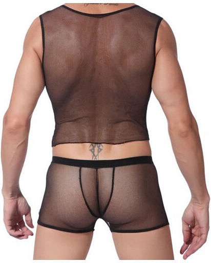 Kinksters Ανδρικό Sexy Σετ Μαύρο