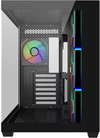 CoolerMaster Elite 681 Gaming Midi Tower Κουτί Υπολογιστή με Πλαϊνό Παράθυρο Μαύρο