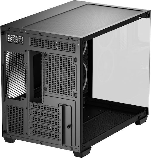 Deepcool CG330 3F Gaming Mini Tower Κουτί Υπολογιστή με Πλαϊνό Παράθυρο και ARGB Φωτισμό Μαύρο
