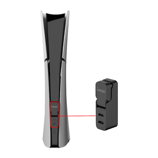 iPega Charger Dock Charging Station for 1 controller PS5 / PS5 Slim Black