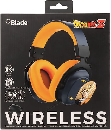 Blade Dragon Ball Z Căști Gaming Wireless Over Ear Cu Conectivitate Bluetooth Albastre