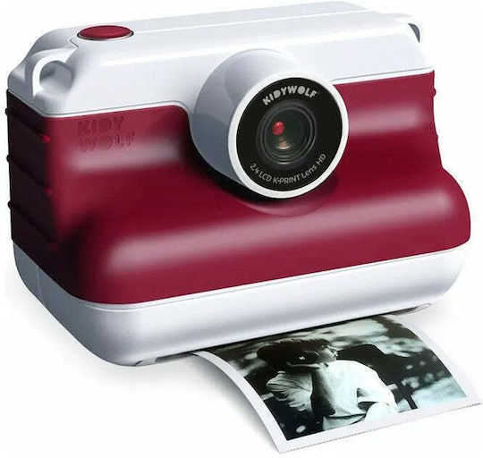 Kidywolf KDW-182693 Children's Camera with Thermal Printing Red