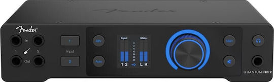 Fender Quantum HD 2 2777706608 Външна Професионална Звукова Карта с USB Свързване