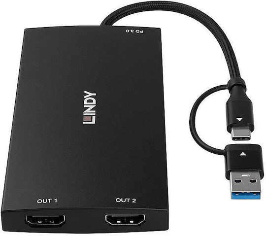 I O Converter Usb-c/a To Hdmi/43430 Lindy
