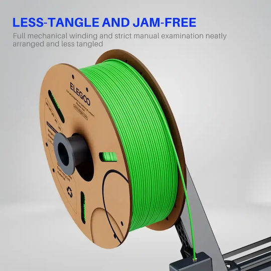 Elegoo PLA 3D Printer Filament 1.75mm Γκρι 1kg 1τμχ (Spool)