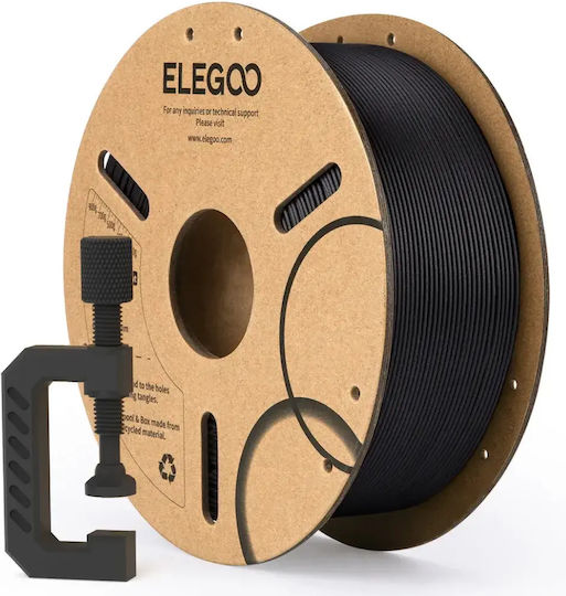 Elegoo PLA-CF 3D Printer Filament 1.75mm Μαύρο 1kg 1τμχ (Spool)