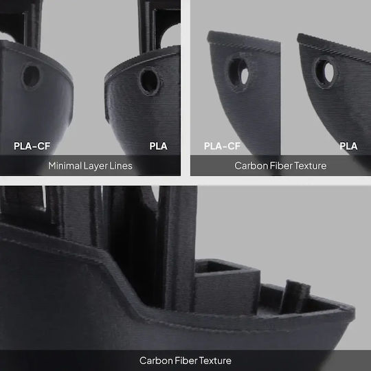 Elegoo PLA-CF 3D Printer Filament 1.75mm Μαύρο 1kg 1τμχ (Spool)