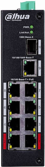 Dahua PFS3110-8ET-96 v2 Неуправляем L2 Суич с 8 Ethernet порта