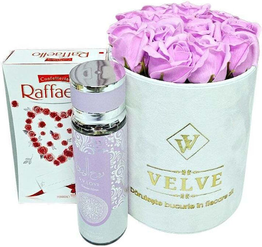 Premium Gift Set Lilac Soap Roses V.v Love Fragrance Raffaello