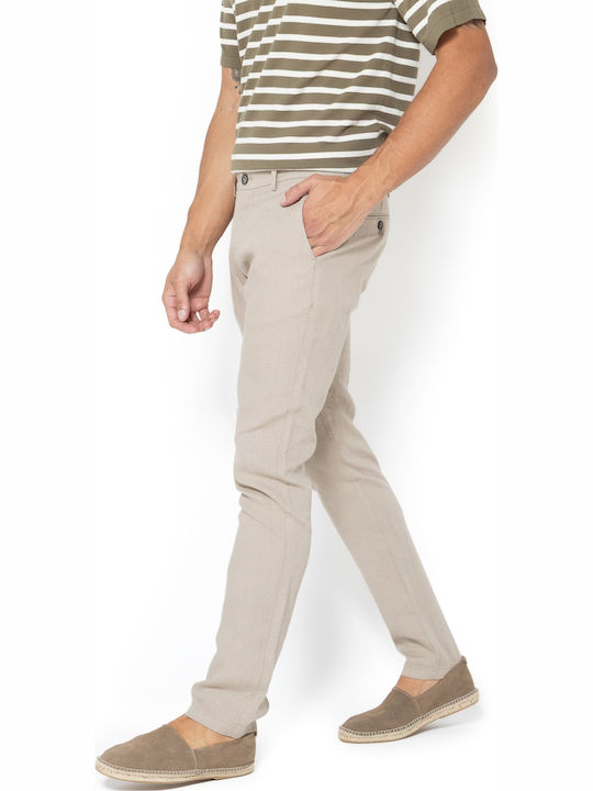 Chino Trousers In Regular Fit Beige