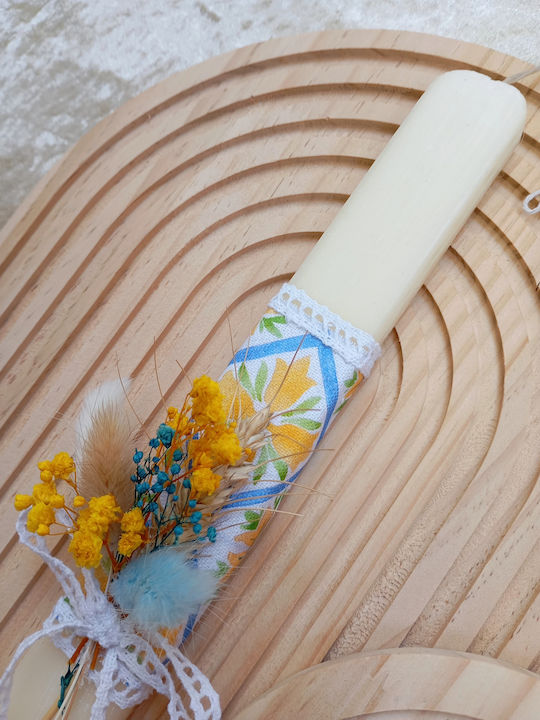 Osterkerze Für Mädchen Gelbe Osterkerze Für Mädchen Gelbe