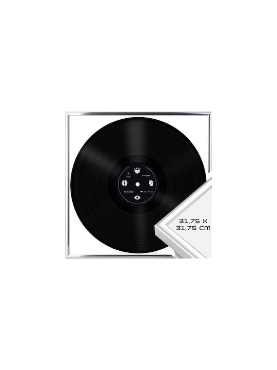 Avizar Rama Foto Din Aluminiu Pentru Montare Pe Perete 12.5 Inch Cadru De Expunere Pentru Vinil 33 Rpm Gri