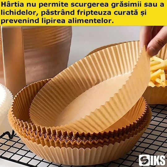 Hârtie De Copt Antiaderentă Pentru Air Fryer 16x100cm 1000 Bucăți