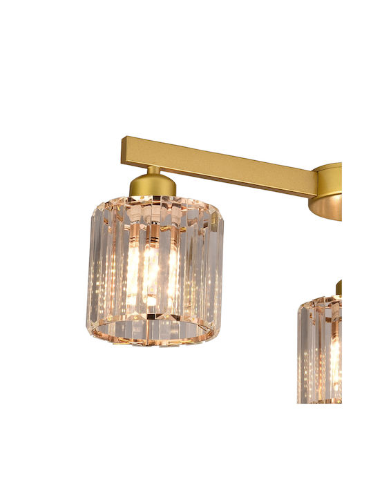 Alista Home Ceiling Light Gold with Crystals for E27 Socket