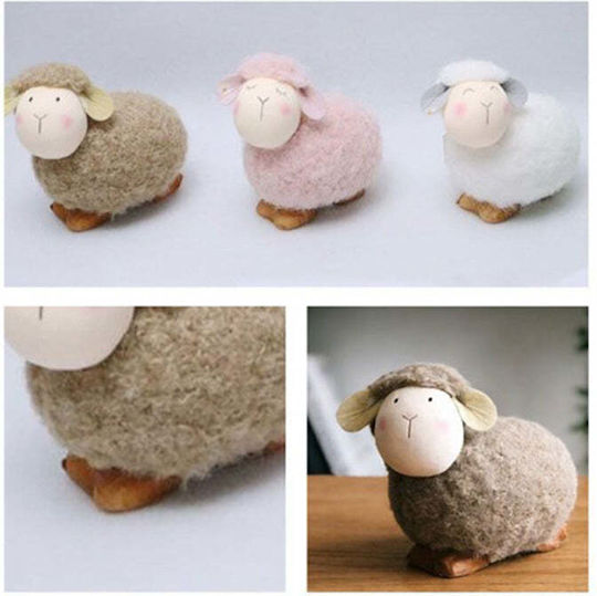 Osterdekorationen & Ornamente Osterliches Lamm 11 cm 2 Farben 1 Stück