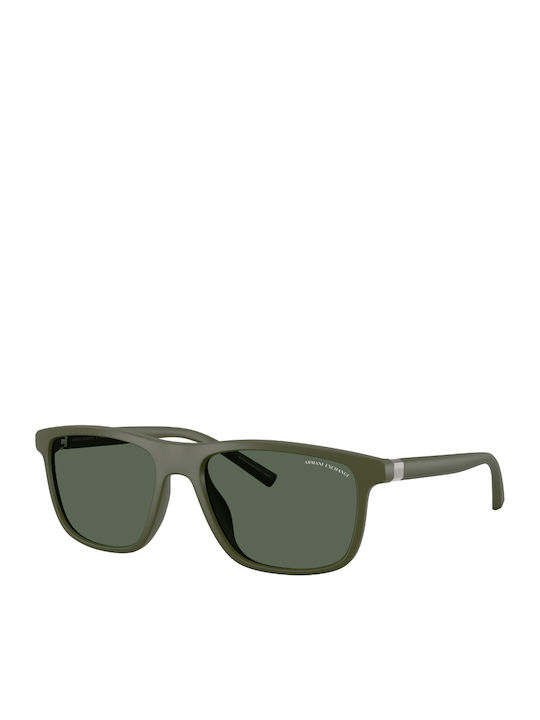 Armani Exchange Ochelari De Soare Pentru Bărbați Cu Ramă Verde Din Plastic Și Lentilă Verde AX4167SU 830171