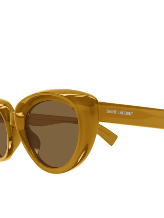 Ysl Unisex Ochelari de Soare cu Ramă Galbenă și Lentilă Galbenă