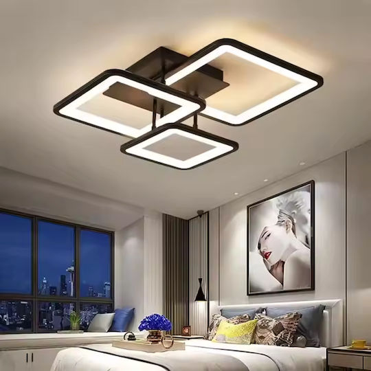 Alista Home Ceiling Light Black with Integrated LED and Remote Control