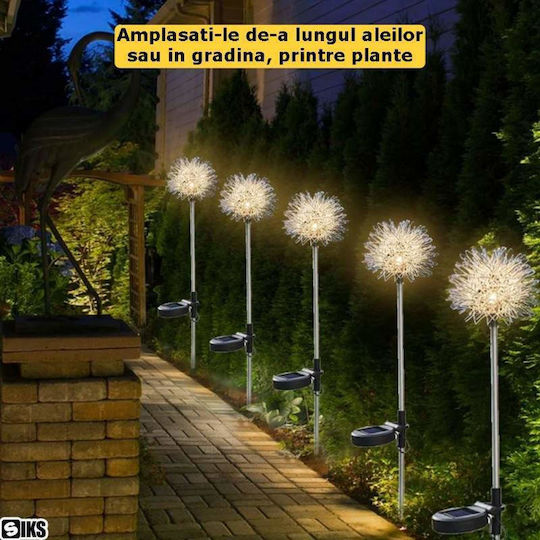Σετ 2 Ηλιακά Φωτιστικά Φανάρια με Θερμό Λευκό Φως IP65