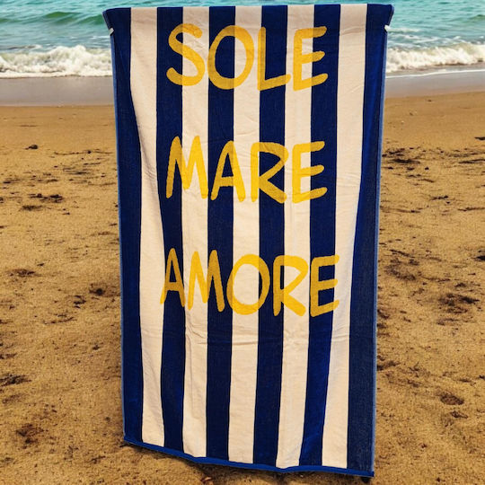 Noidinotte Cotton Blue Beach Towel 180x90cm