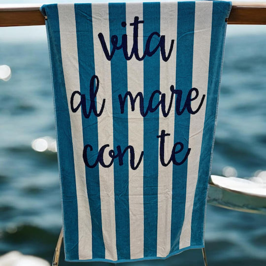 Noidinotte Cotton Blue Beach Towel 180x90cm