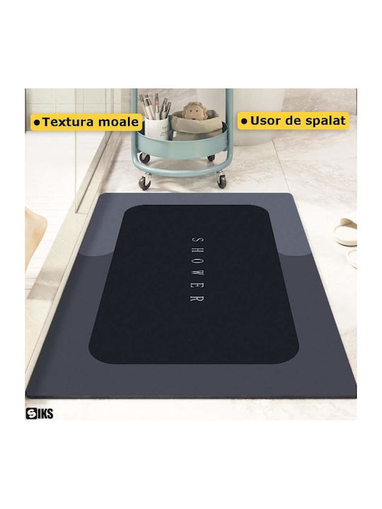 Αντιολισθητικό Πατάκι Μπάνιου Gray 57x37εκ.