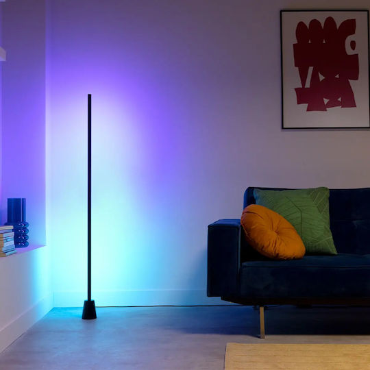 Philips LED Подова Лампа Черна