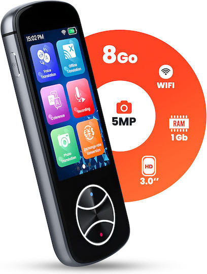 Avizar Compact Ai Instant Translator 107 Languages Offline Photo Grey