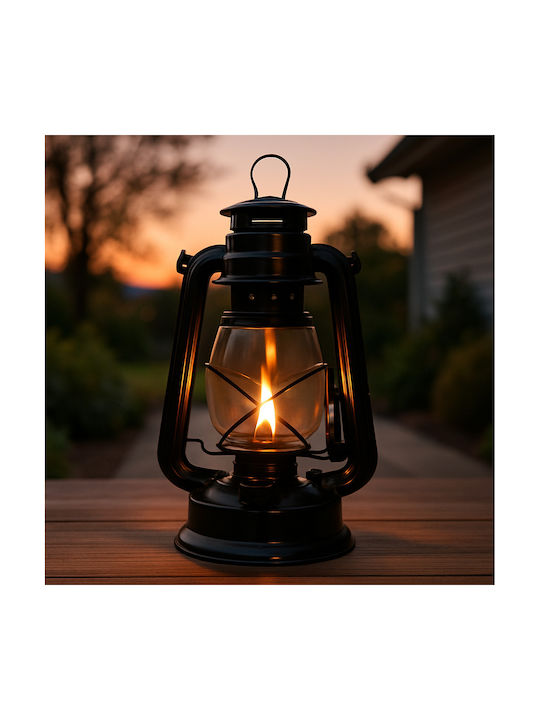 Set De Lampă Fitil + 1l Ulei Pentru Lampă Culoare Neagră Înălțime 30cm