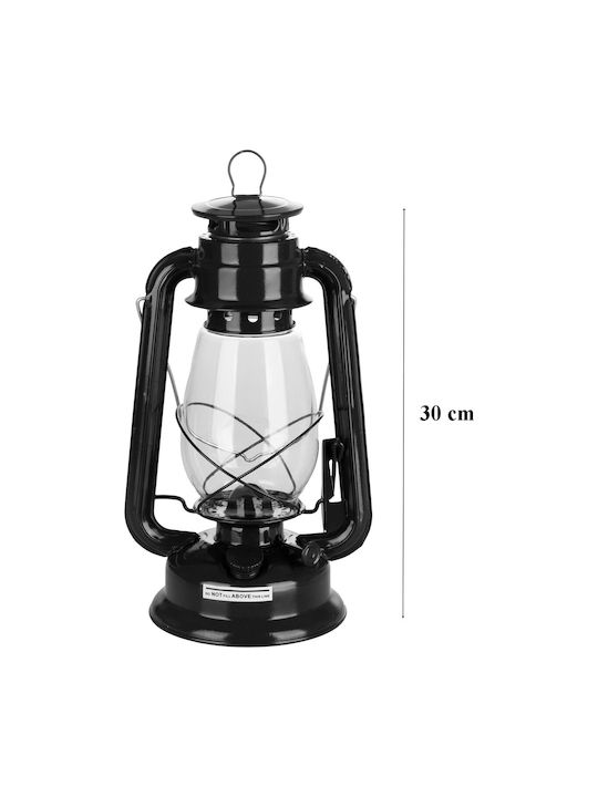 Set De Lampă Fitil + 1l Ulei Pentru Lampă Culoare Neagră Înălțime 30cm