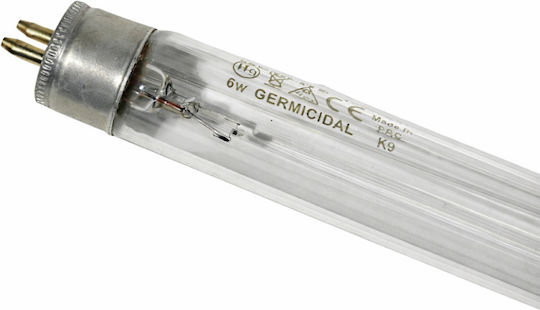 Uv-c 6w Bactericidal Tube G5 Base Total Length 22.5 Cm