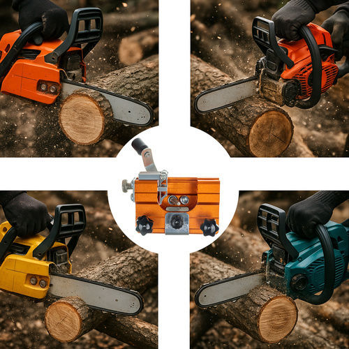 Manual Chainsaw Chain Sharpener Zola 4 Stone Blades Included 10 X 5.5 X 6.5 Cm