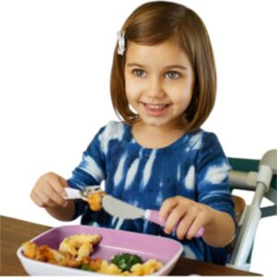 Munchkin Set of Baby Cutlery Splash Metal for 18+ Months Lilac 3 Pieces