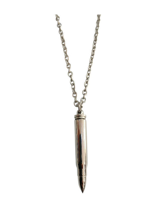 Kalliopi Silver Necklace Made Of Steel