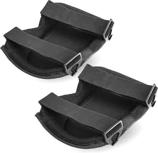 Set 2 Genunchiere de Grădinărit Construcții Curele Reglabile Rezistente Abs Moale Spumă Eva Căptușeală Poliester 20 X 21 Cm Negre