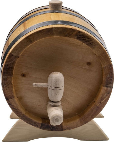 Butoi Decorativ Realizat Din Lemn Masiv De Arin Capacitate 3l Ext 7207