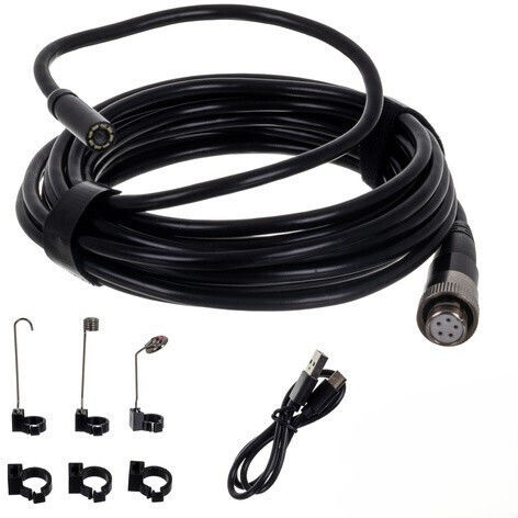 Zola Cameră Endoscopică Profesională Wireless Full HD 5 M 8 LED-uri Reglabile Ecran IPS 4.2" IP67 Baterie 2000 mAh 3 Accesorii USB-C 26 x 11.5 x 4 cm