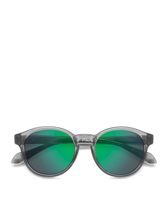 Polaroid Oval Kids Sunglasses with Polarized Gray Lenses