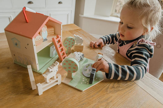 Orange Tree Toys Jokomisiada Baby Aktivitätsspielzeug aus Hölzern