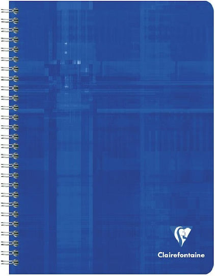 Clairefontaine Spiral Notebook A5 90 Sheets with White Pages with Pen Case Red