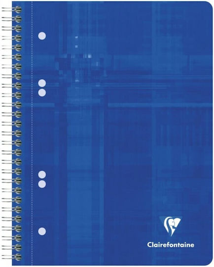 Clairefontaine Spiral Notebook A5 80 Sheets with White Pages with Pen Case Red